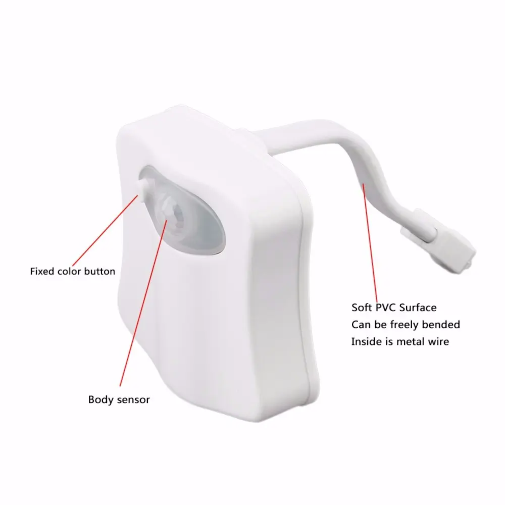 Smart Toilet Seat with Motion Sensor and Night Light