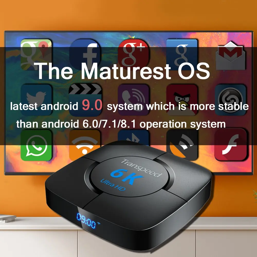 TV Box Google Voice Assistant Youtube 6K 3D Wifi